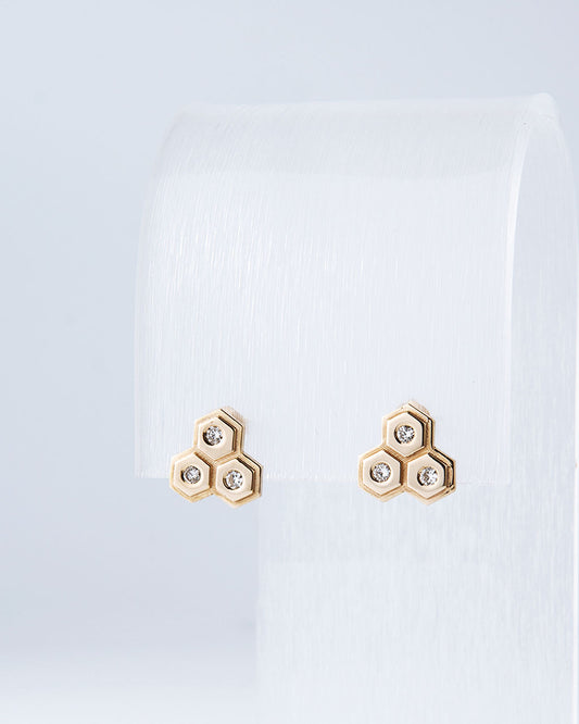 Colmena Diamond Studs