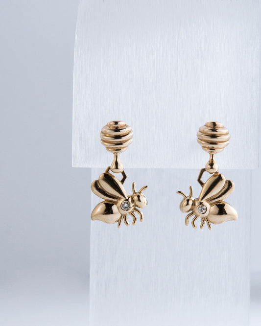 Bee Drop Earrings